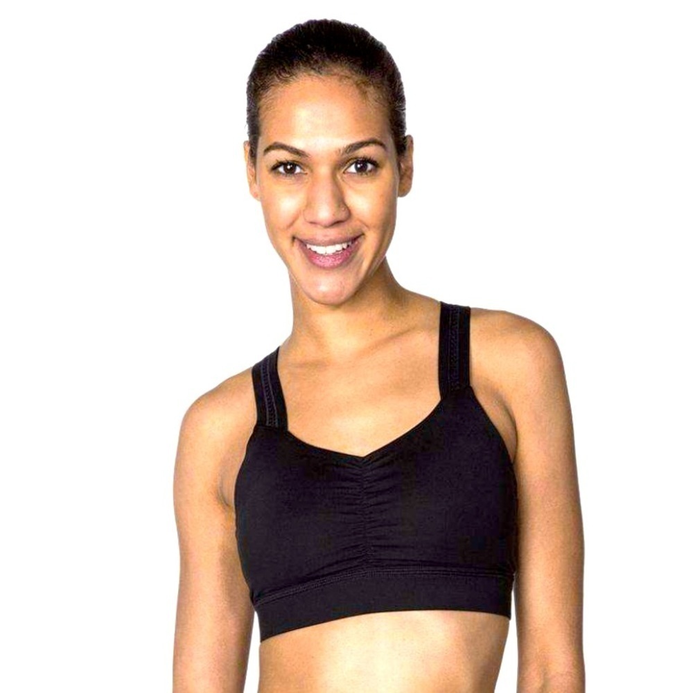 Handful Y-Back black sports bra size Small